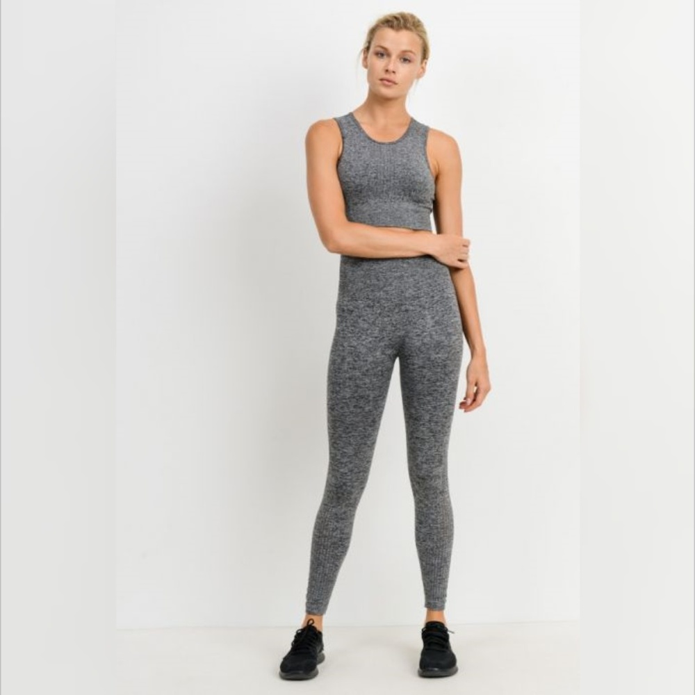 Perforated Cascade Wrap Seamless Highwaist Legging - Picture 6 of 7
